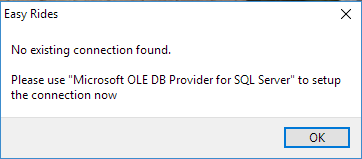 Data Connection Prompt
